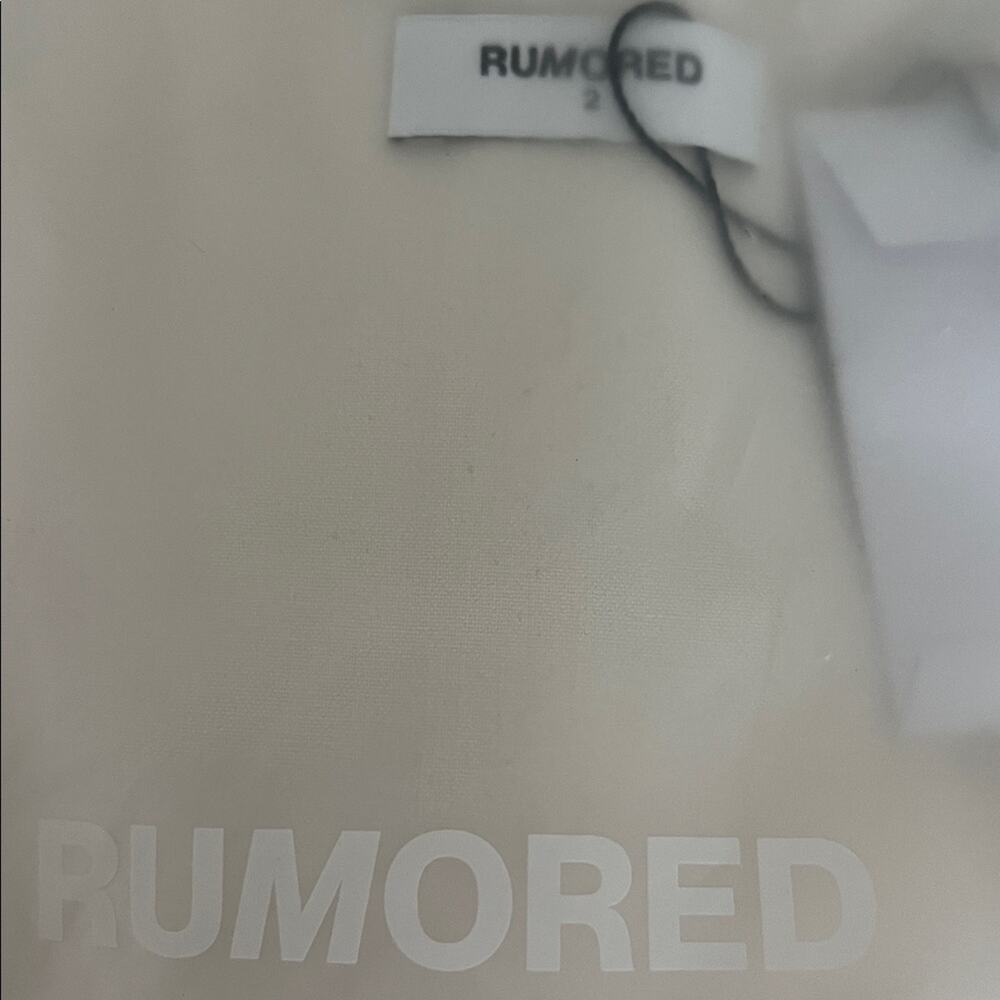 NWT Rumored Mayfair cream Button-Down midi Dress 2 - Picture 5 of 7